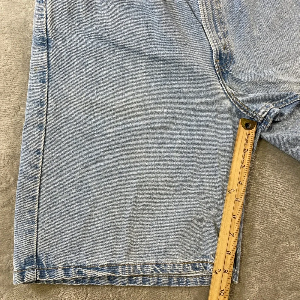 Vintage Levis 550 Denim Shorts Relaxed Fit Mens 34 Blue Light Wash USA Y2K